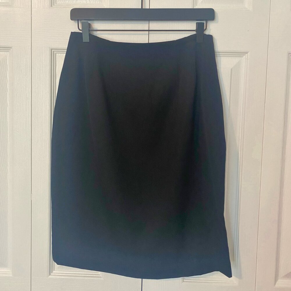 Valerie Stevens Classic Black Pencil Skirt